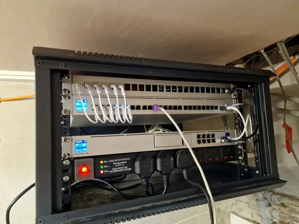 Ethernet network cabling work