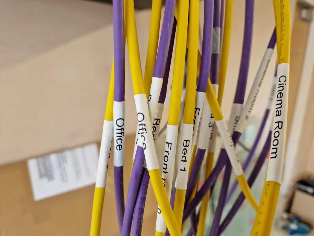 Network cabinet organization