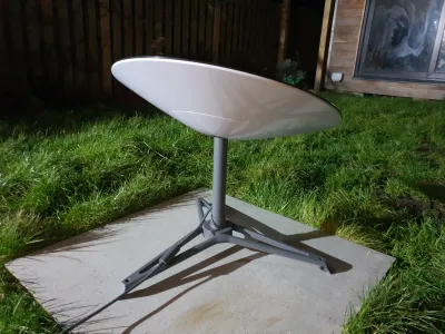 Starlink satellite dish installation